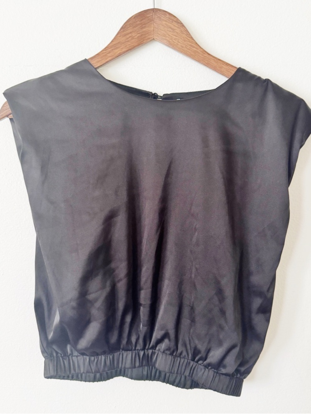 TCEC Black Satin Tank Top small